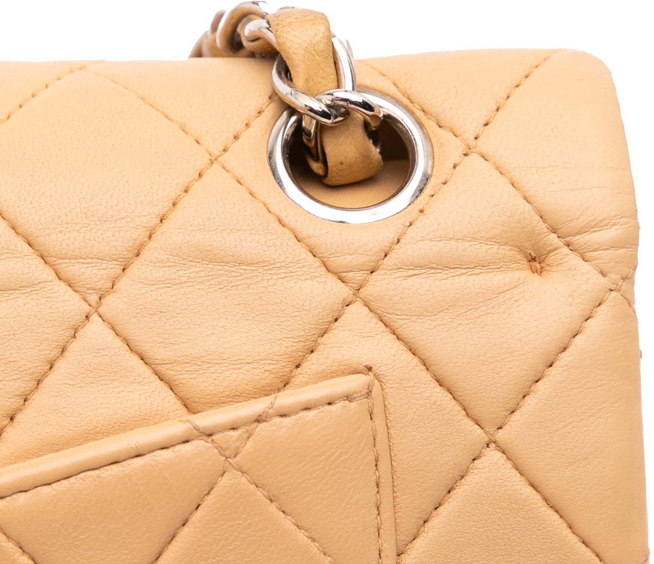 Chanel Small Classic Lambskin Double Flap Bruin