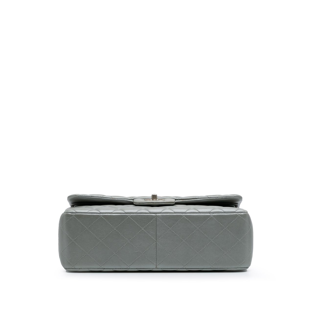 Chanel Jumbo Classic Lambskin Double Flap Zilver