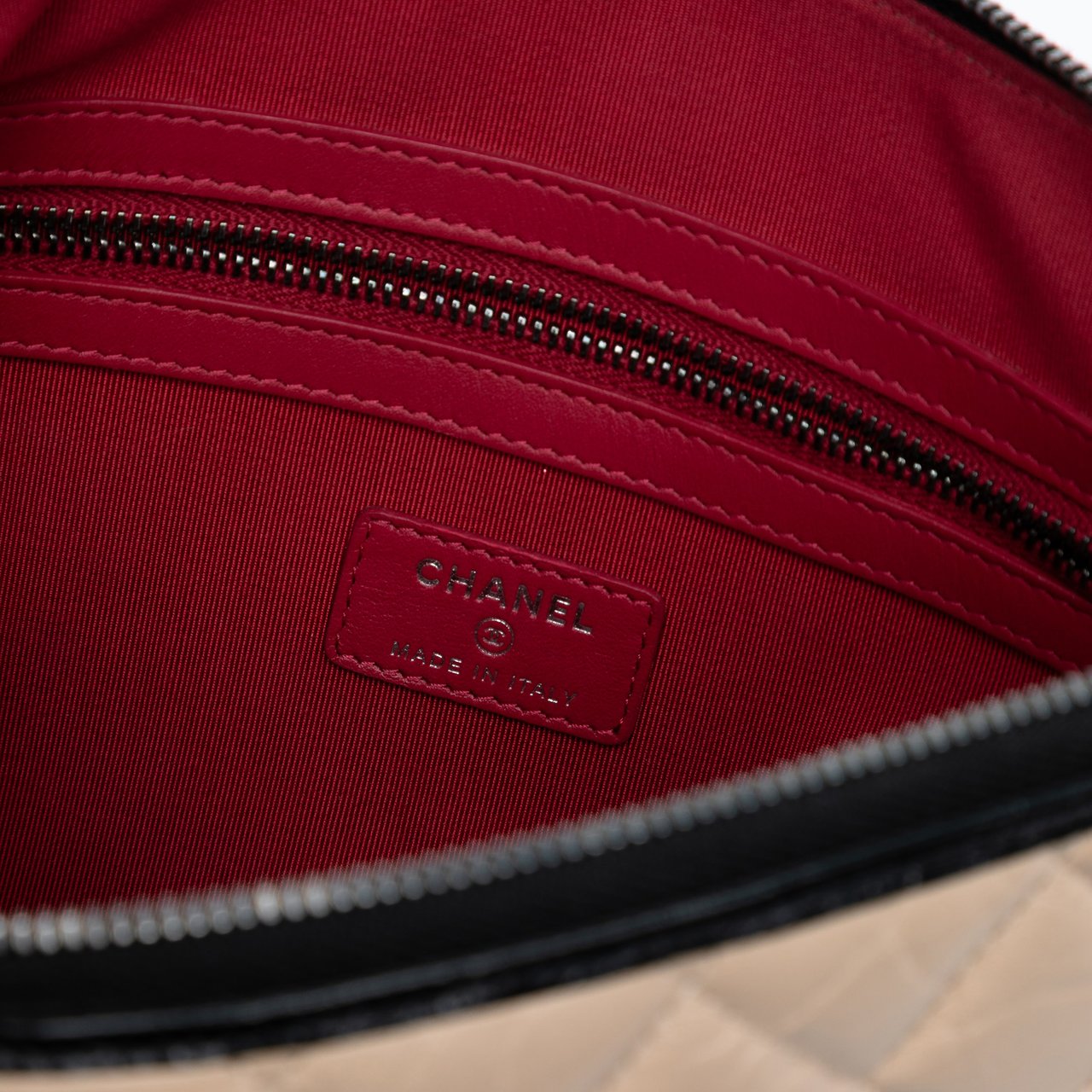 Chanel Medium Aged Calfskin Gabrielle O Case Clutch Bruin