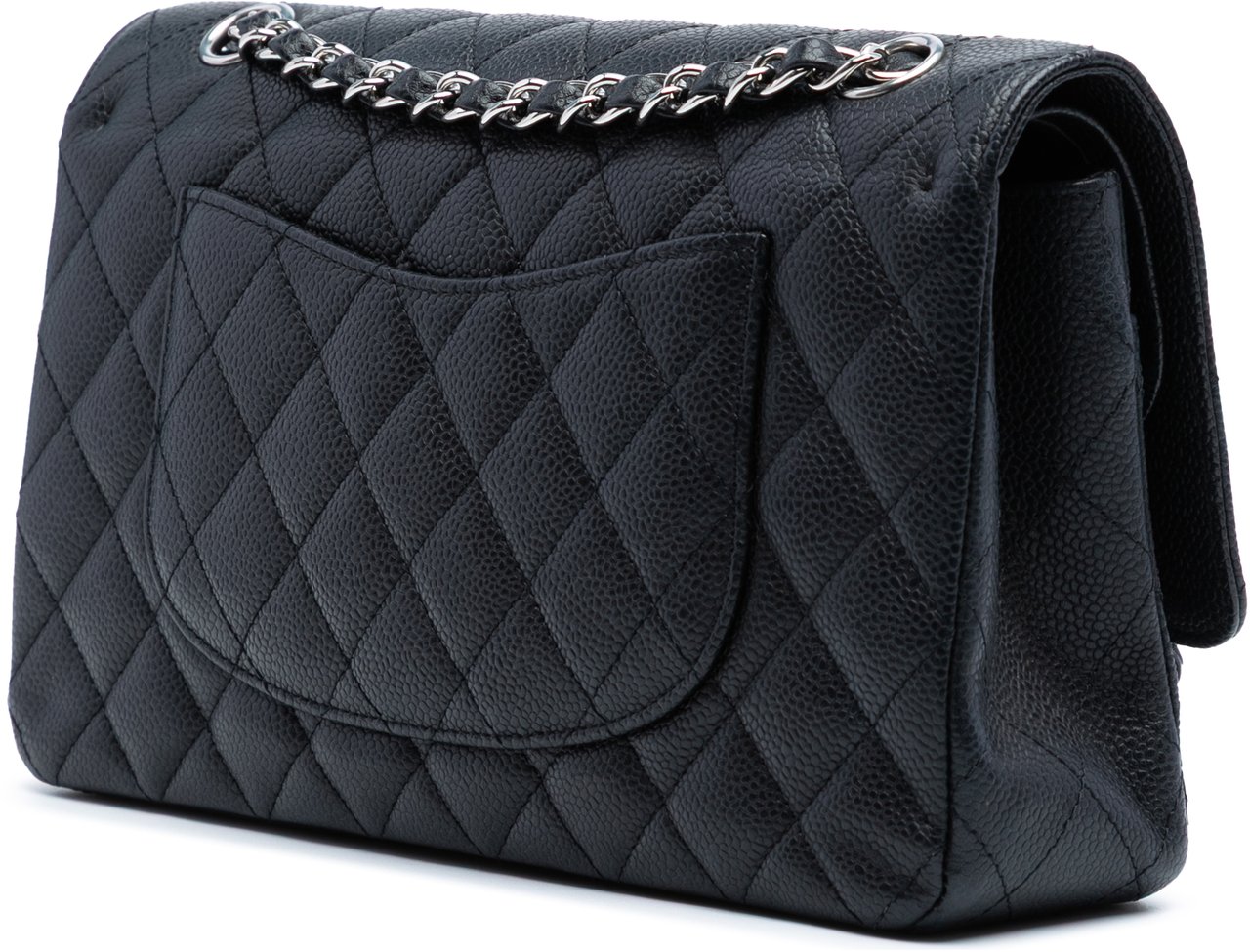 Chanel Medium Classic Caviar Double Flap Zwart