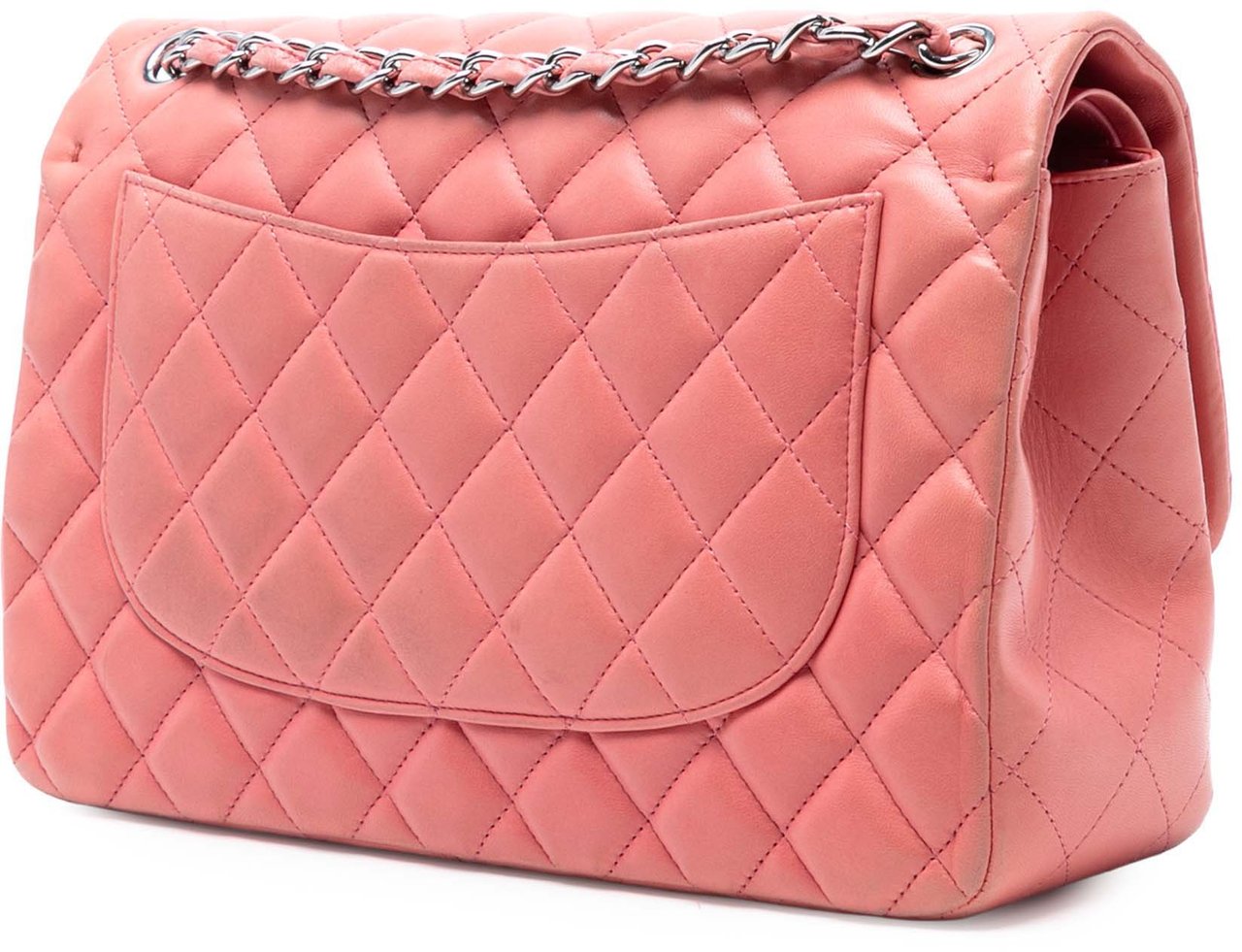 Chanel Jumbo Classic Lambskin Double Flap Roze
