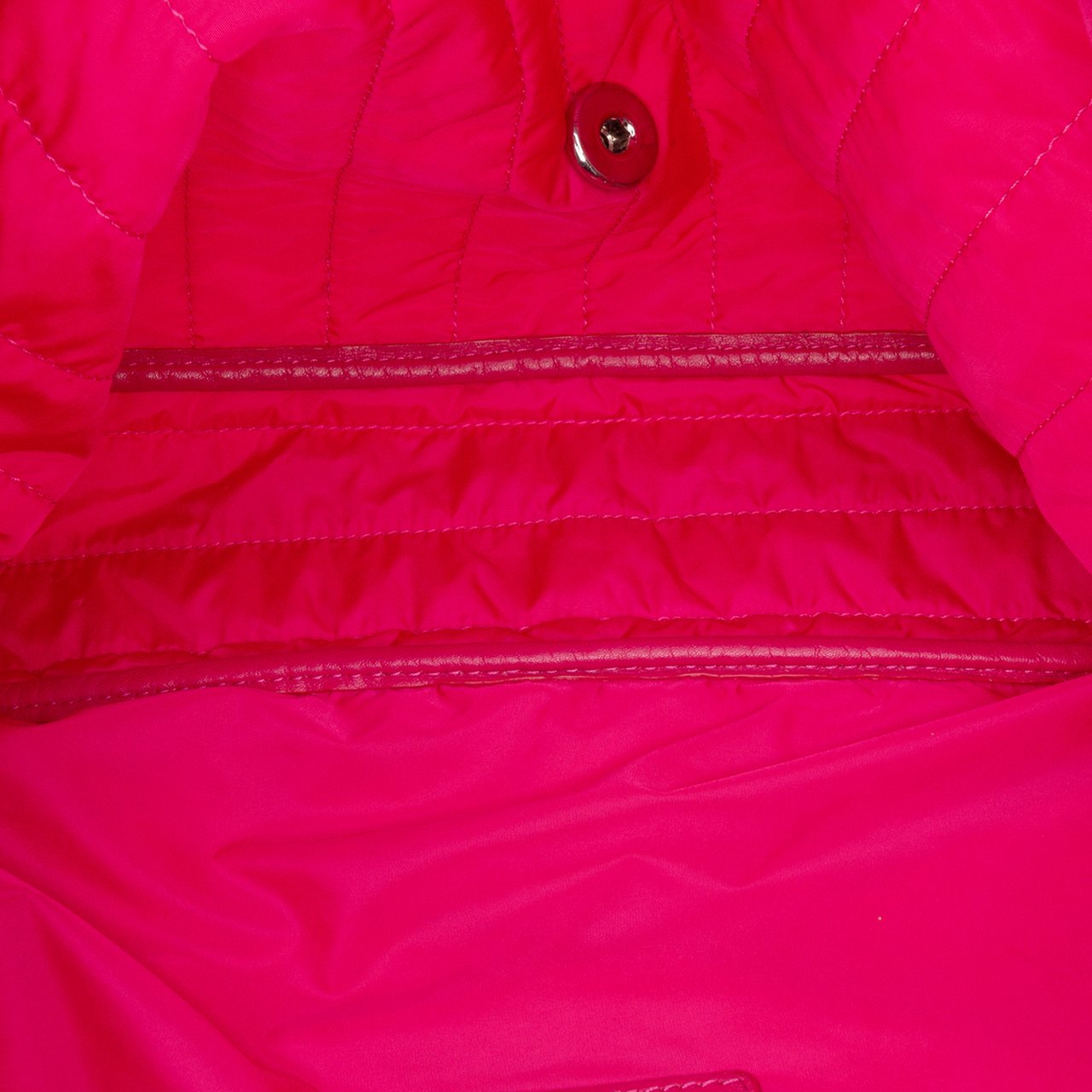 Chanel Jumbo Quilted Nylon Soft Shell Flap Roze