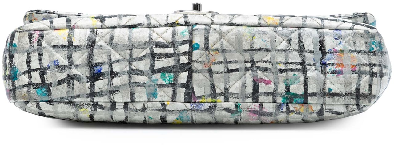 Chanel Medium Calfskin Hand Painted Graffiti Flap Wit