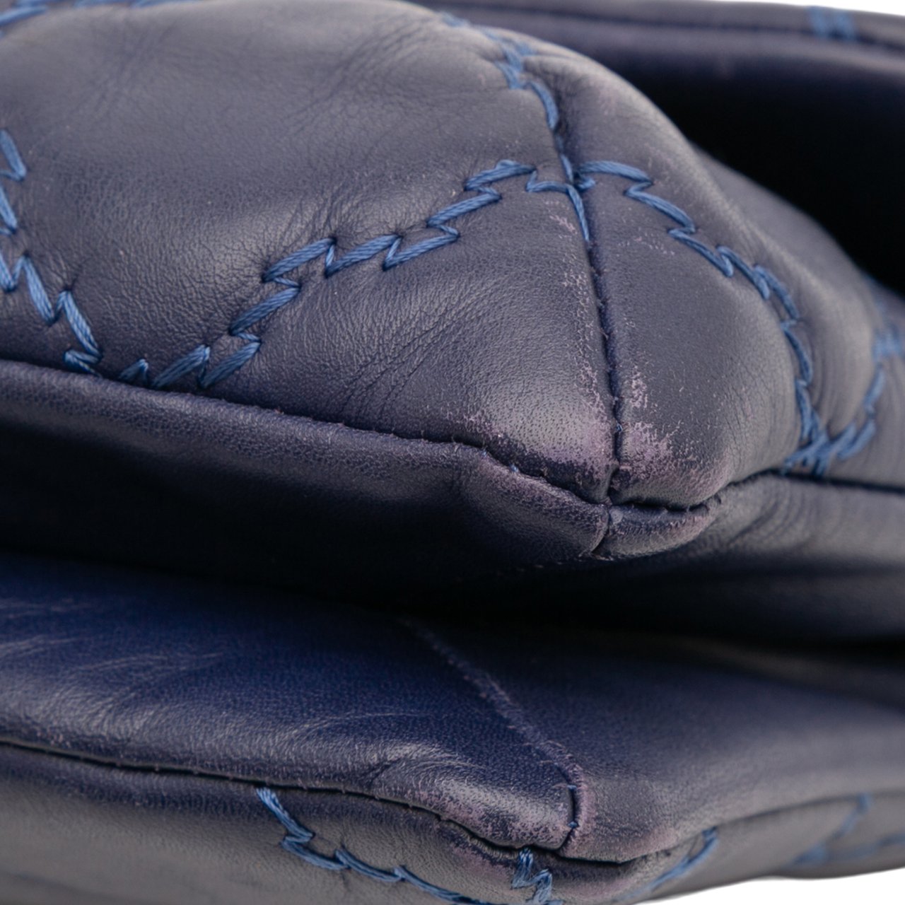 Chanel Mini Double Stitch Hamptons Flap Blauw