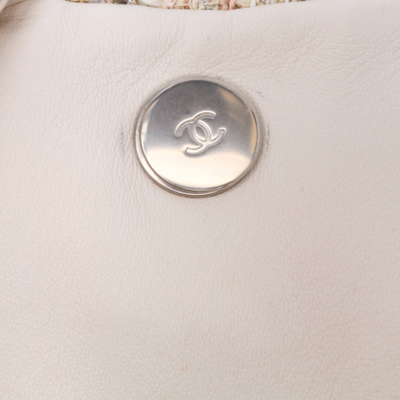 Chanel Quilted Lambskin and Tweed Elegant Trim Flap Wit
