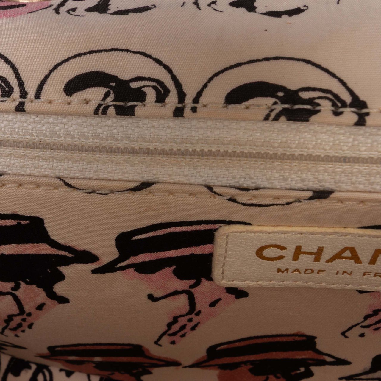 Chanel Small Quilted Nylon Printed Rue Cambon Flap Wit