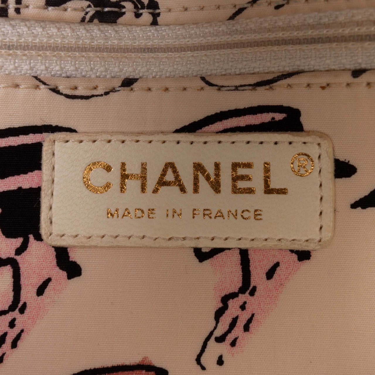 Chanel Small Quilted Nylon Printed Rue Cambon Flap Wit