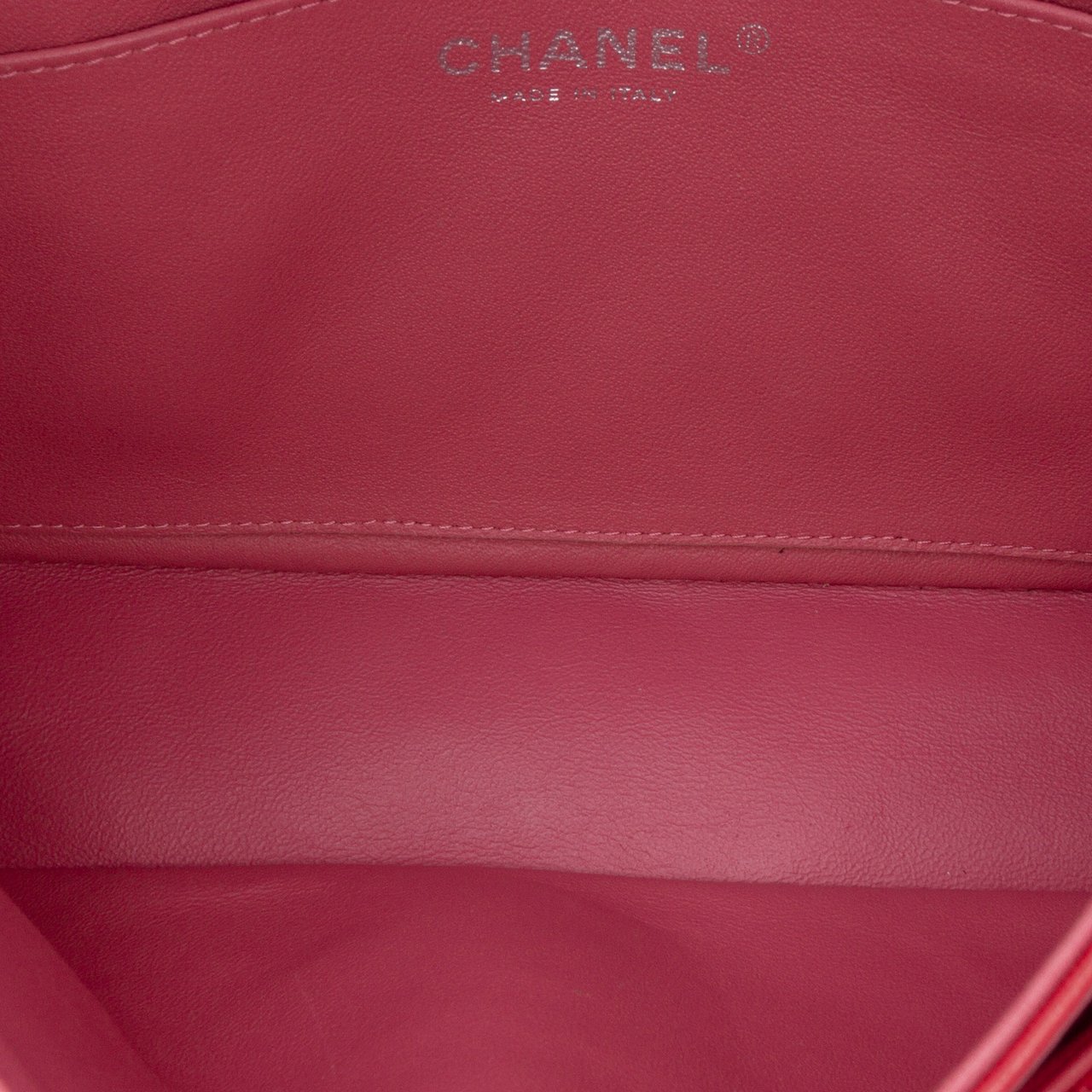 Chanel Medium Classic Tricolor Lambskin Valentines Heart Charms Single Flap Roze