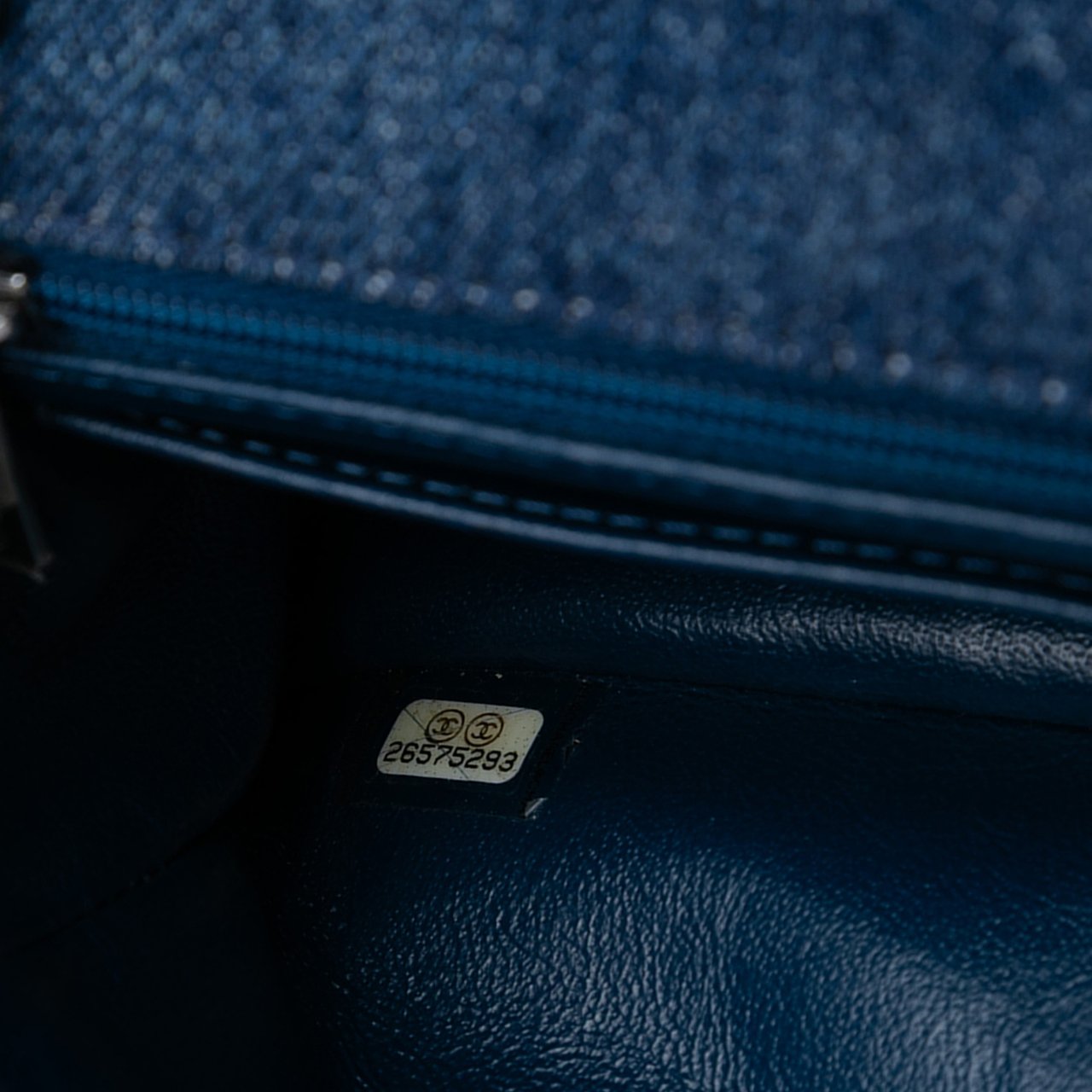 Chanel Mini Rectangular Classic Denim Braided Single Flap Blauw