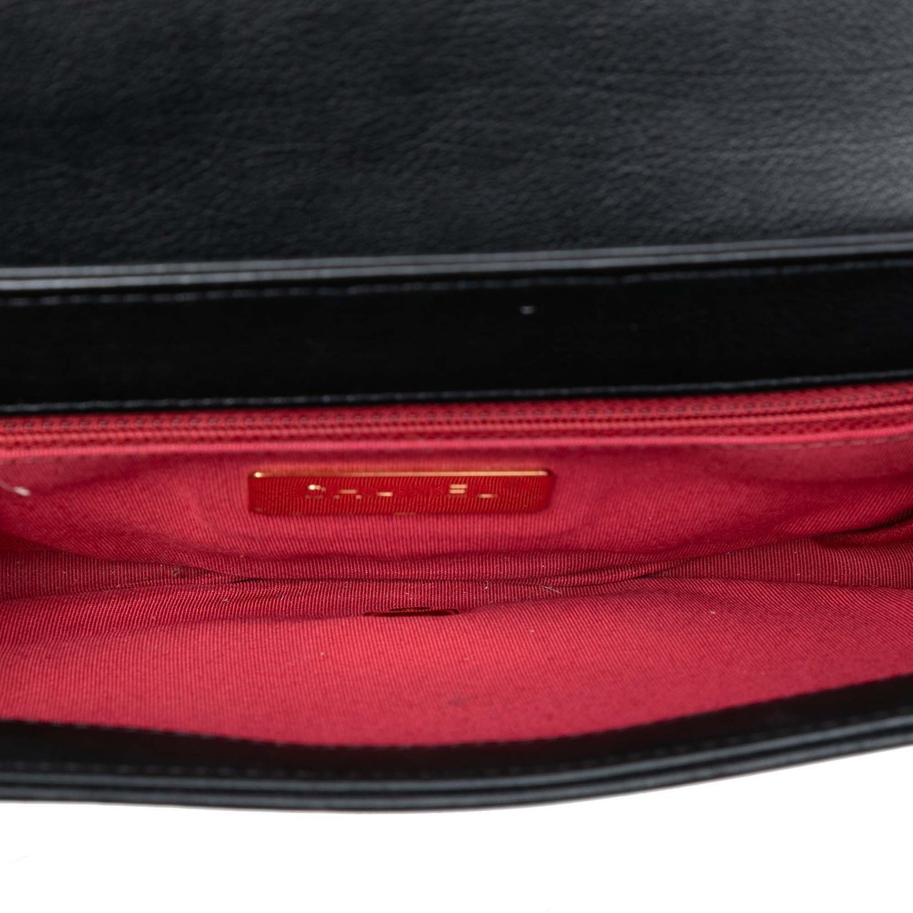 Chanel Small Quilted Calfskin Underline Flap Zwart