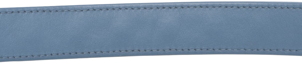 Chanel Medium Double Stitched Denim 19 Flap Blauw