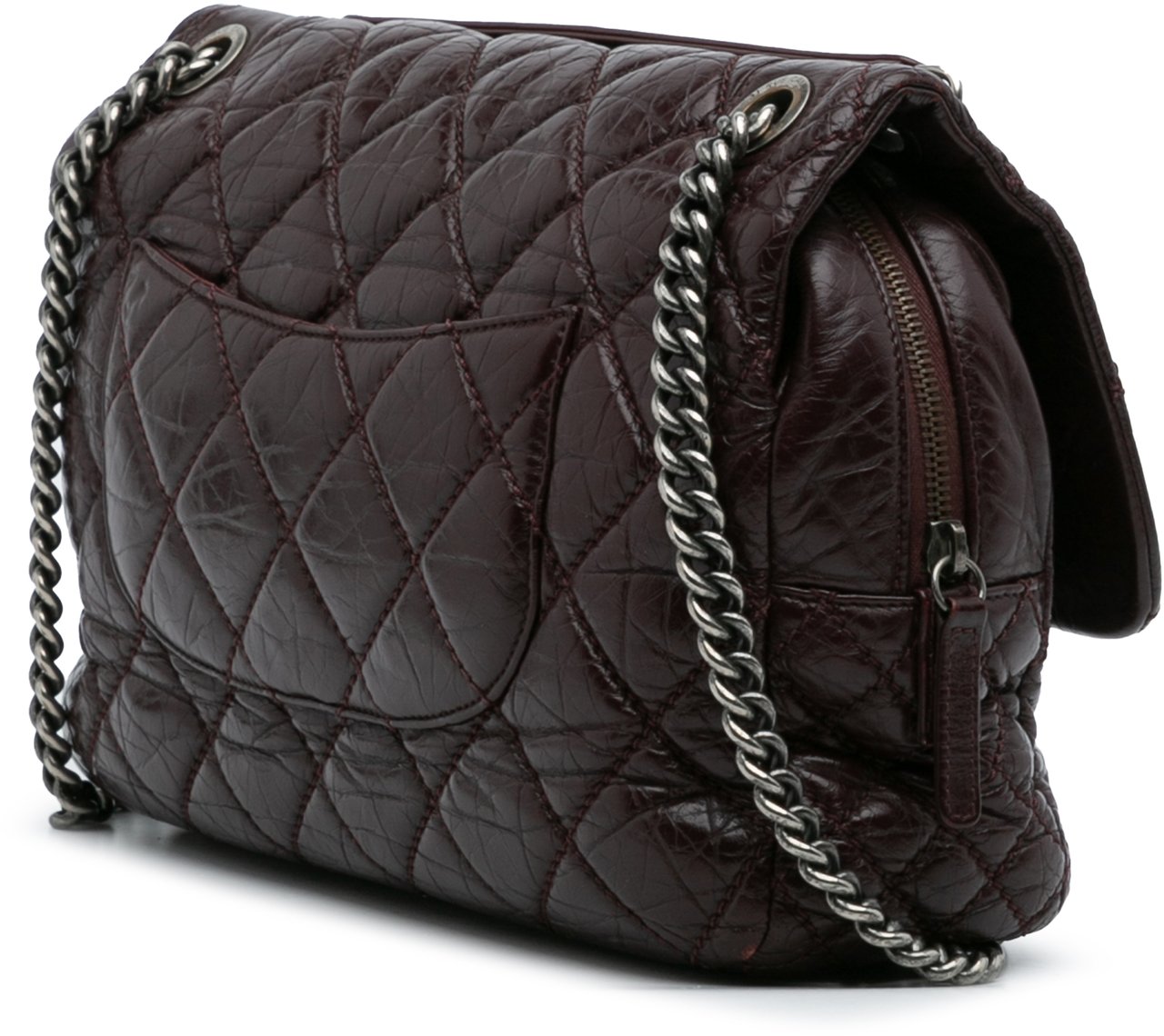 Chanel Jumbo Quilted Aged Calfskin New Portobello Flap Rood