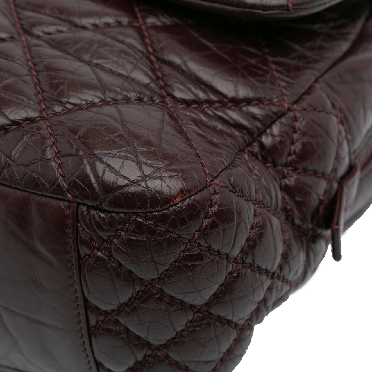 Chanel Jumbo Quilted Aged Calfskin New Portobello Flap Rood