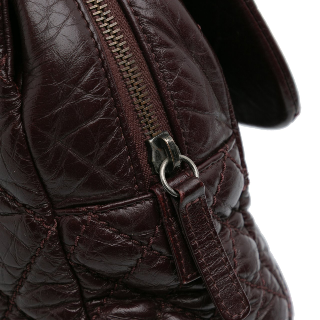 Chanel Jumbo Quilted Aged Calfskin New Portobello Flap Rood