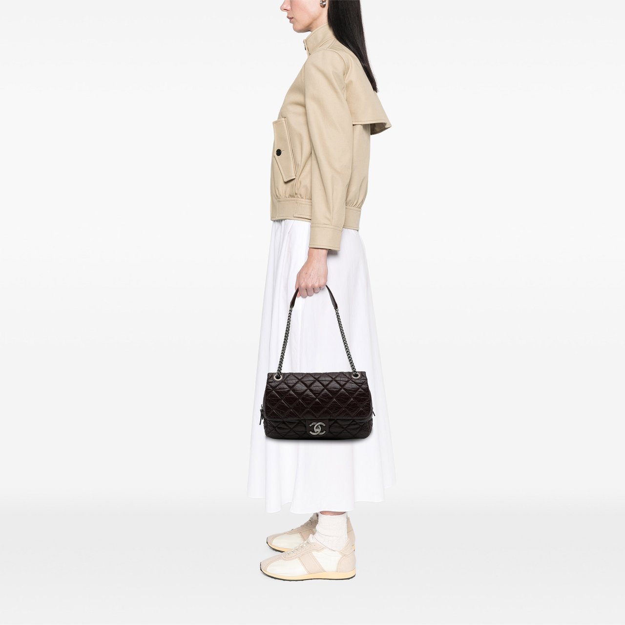 Chanel Jumbo Quilted Aged Calfskin New Portobello Flap Rood