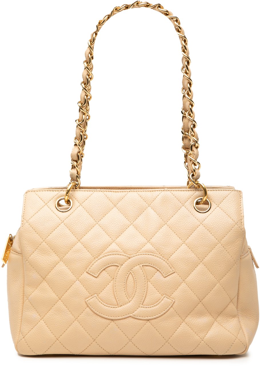 Chanel Petite Caviar Timeless Tote Bruin