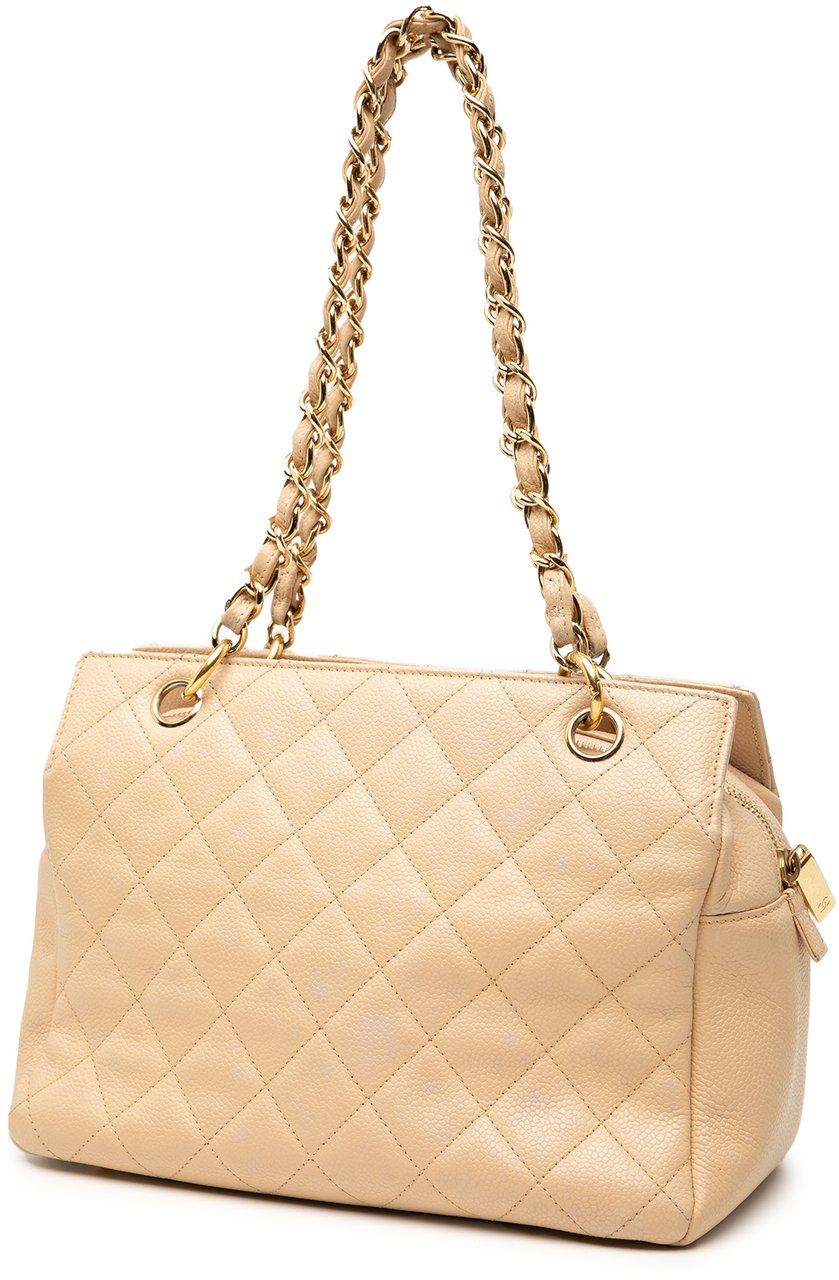 Chanel Petite Caviar Timeless Tote Bruin