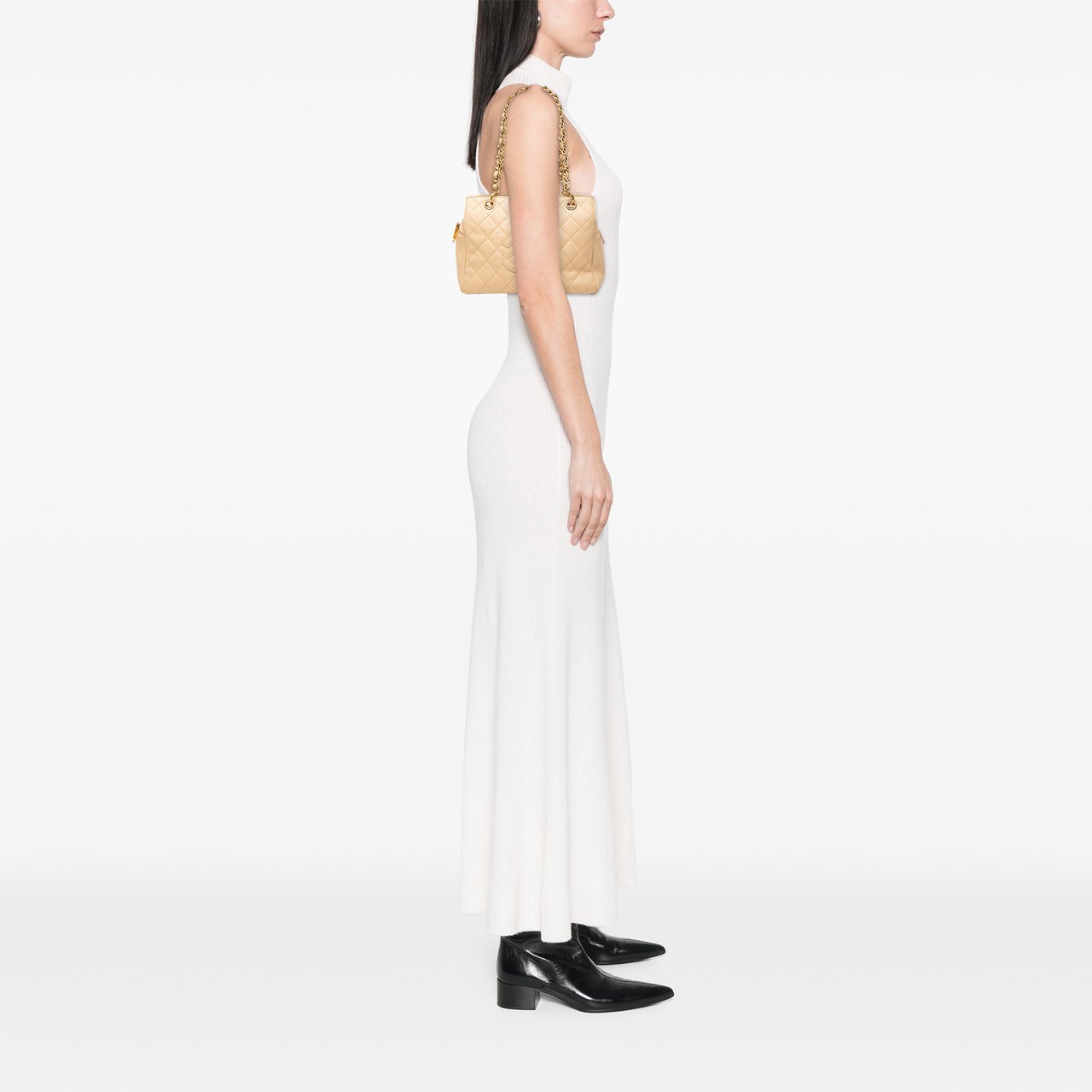 Chanel Petite Caviar Timeless Tote Bruin