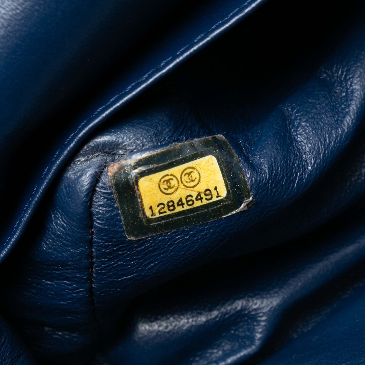 Chanel Medium Classic Lambskin Double Flap Blauw