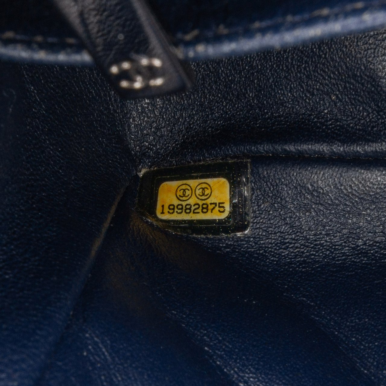 Chanel Mini Square Classic Patent Single Flap Blauw