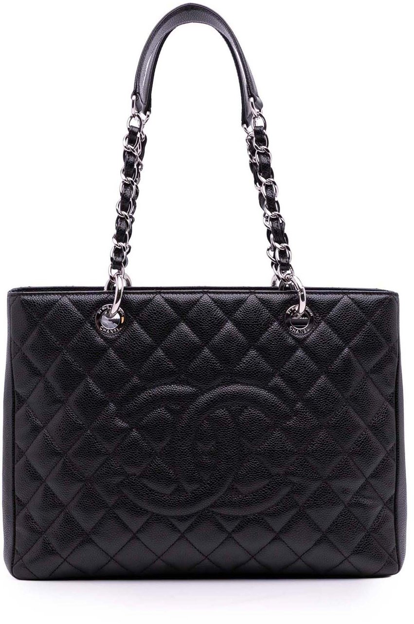 Chanel Caviar Grand Shopping Tote Zwart