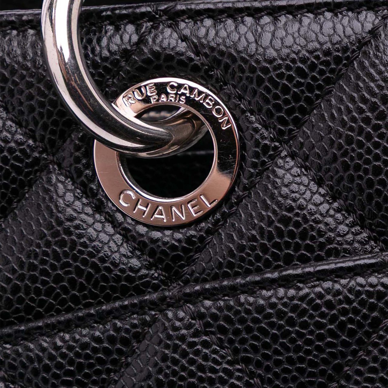 Chanel Caviar Grand Shopping Tote Zwart