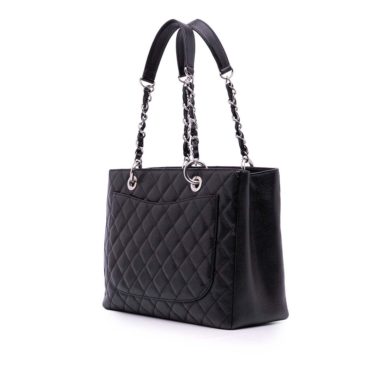 Chanel Caviar Grand Shopping Tote Zwart