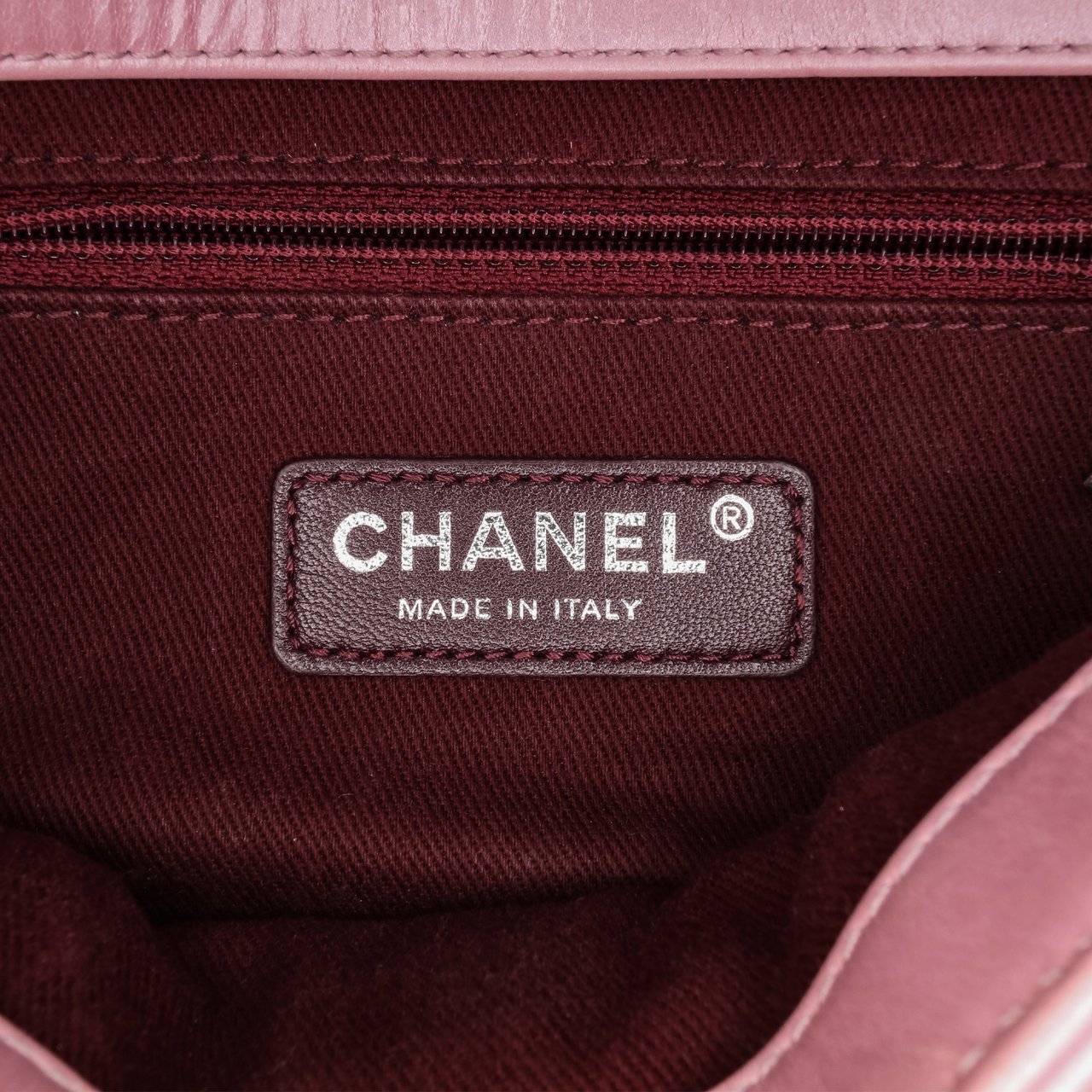 Chanel Mini Quilted Metallic Calfskin Coco Pleats Chain Flap Roze