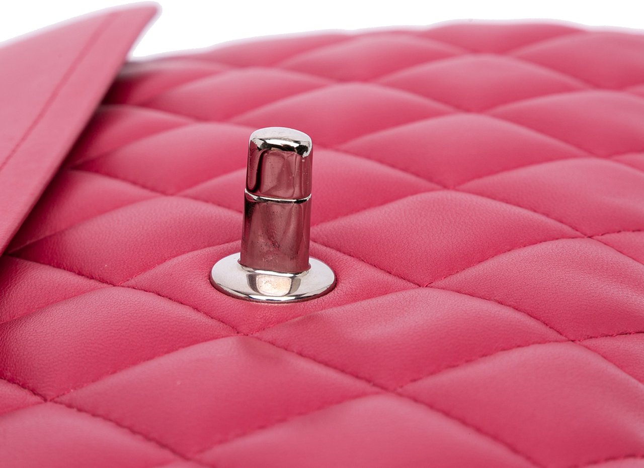 Chanel Jumbo Classic Lambskin Double Flap Roze