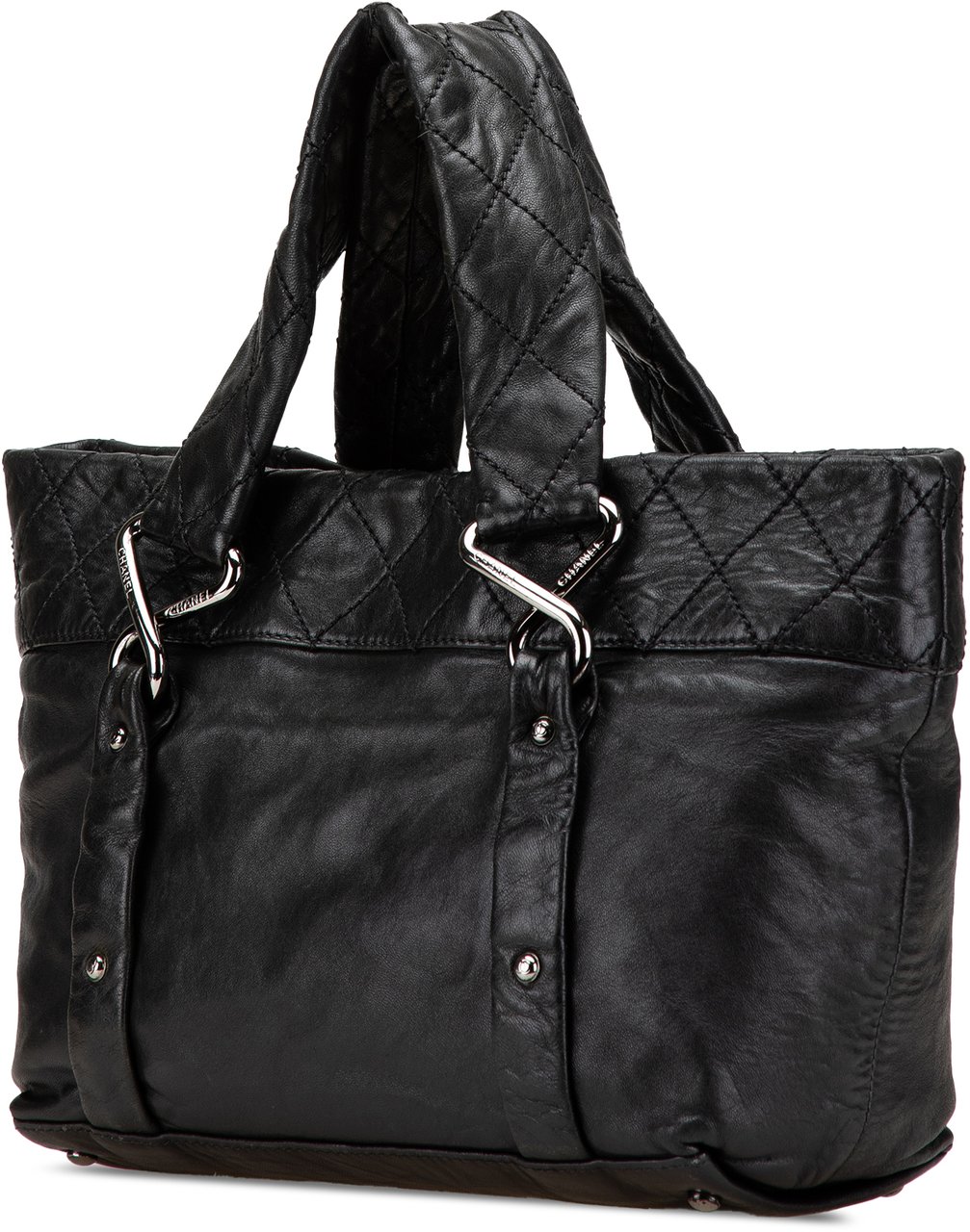 Chanel Small Reissue Lambskin 8 Knots Tote Zwart