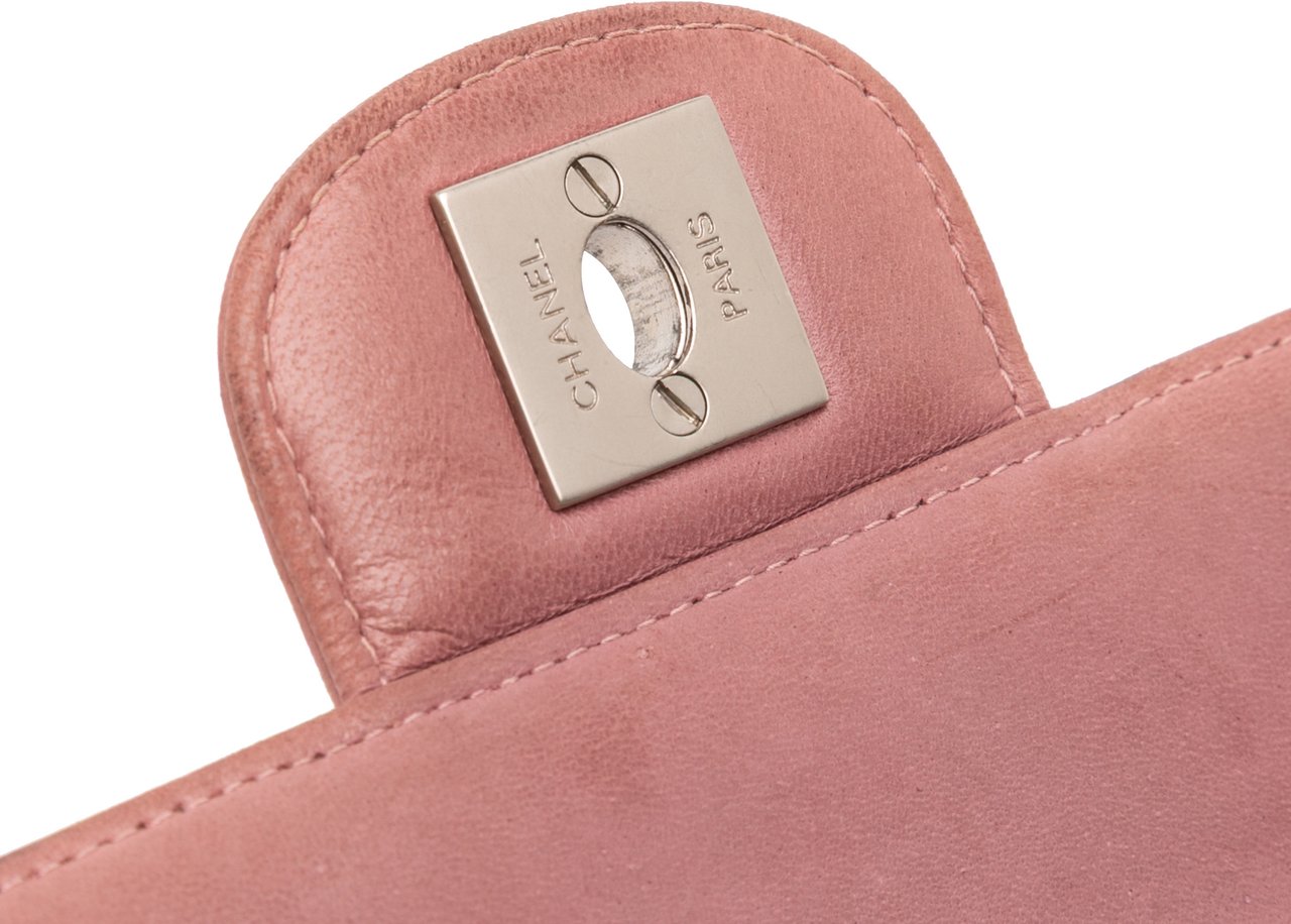 Chanel New Travel Line Nylon East West Flap Roze