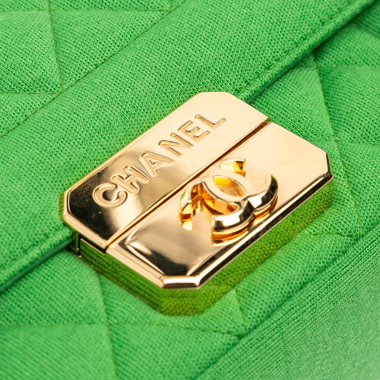 Chanel Mini Jersey Chic With Me Flap Groen
