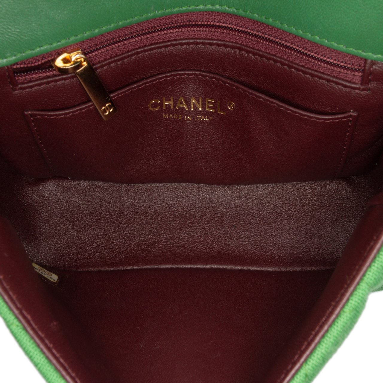 Chanel Mini Jersey Chic With Me Flap Groen