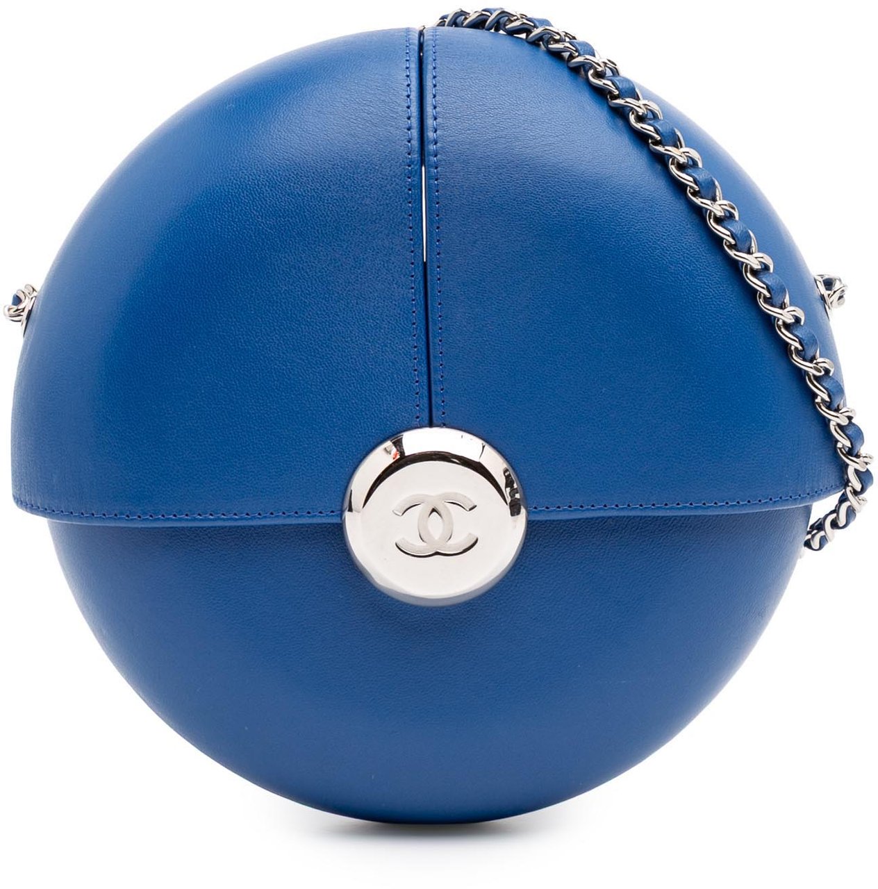 Chanel Lambskin Evening In The Air Crossbody Blauw