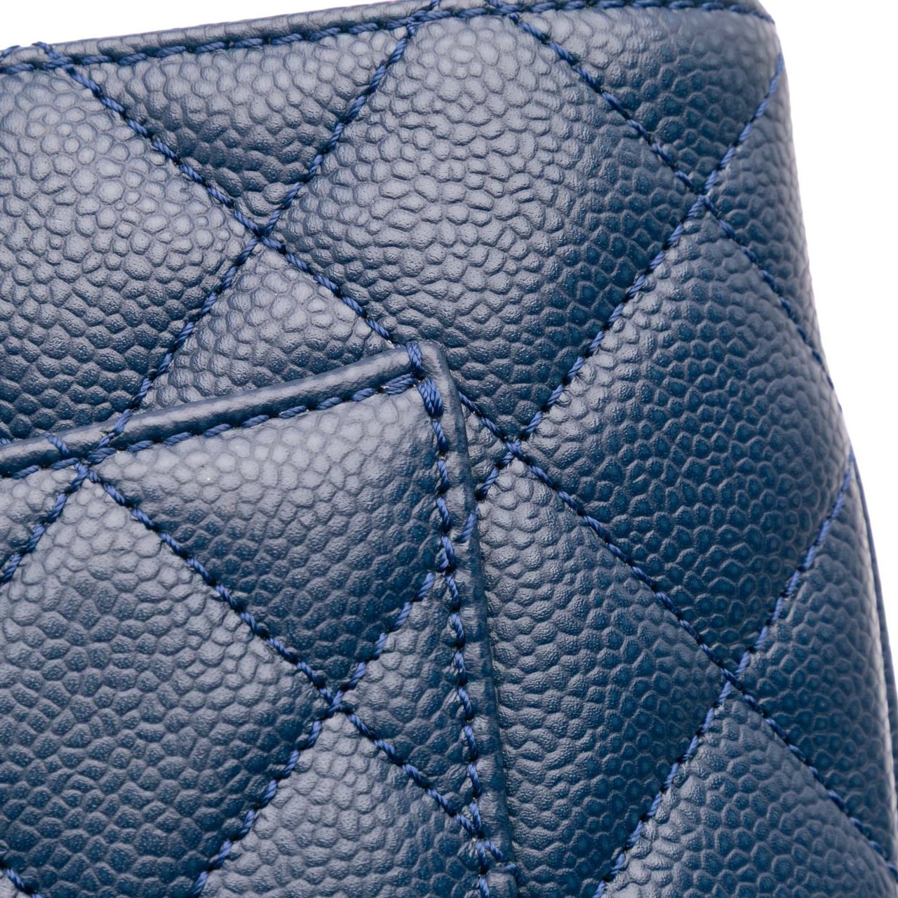 Chanel Caviar Grand Shopping Tote XL Blauw