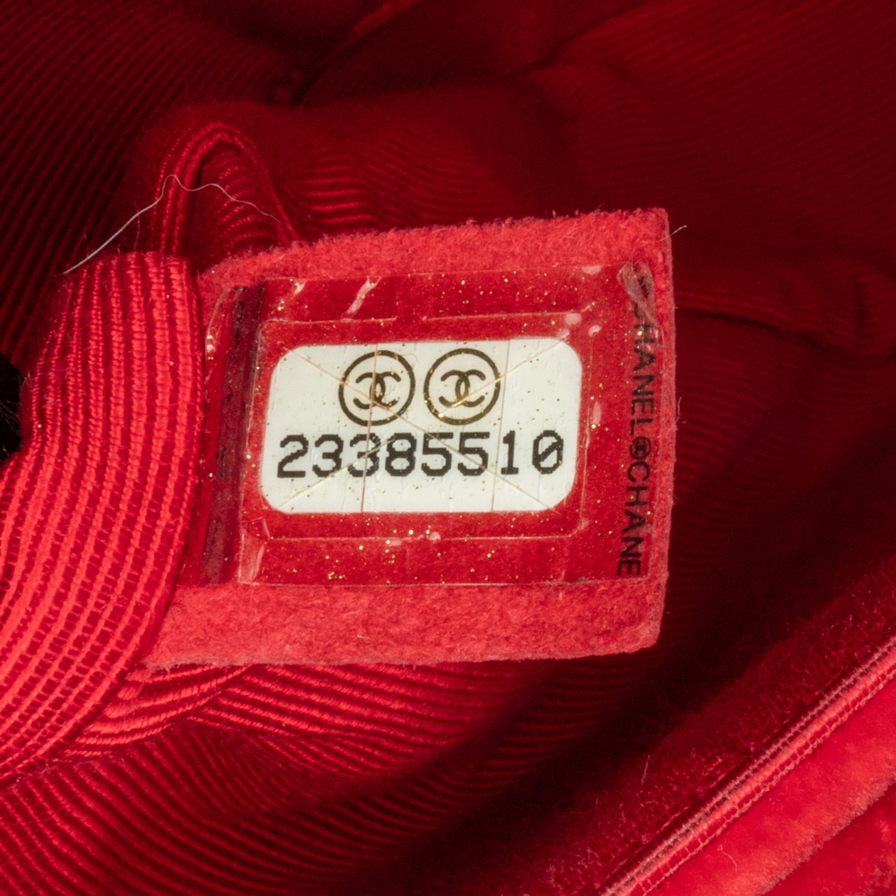 Chanel Medium Classic Velvet Double Flap Rood