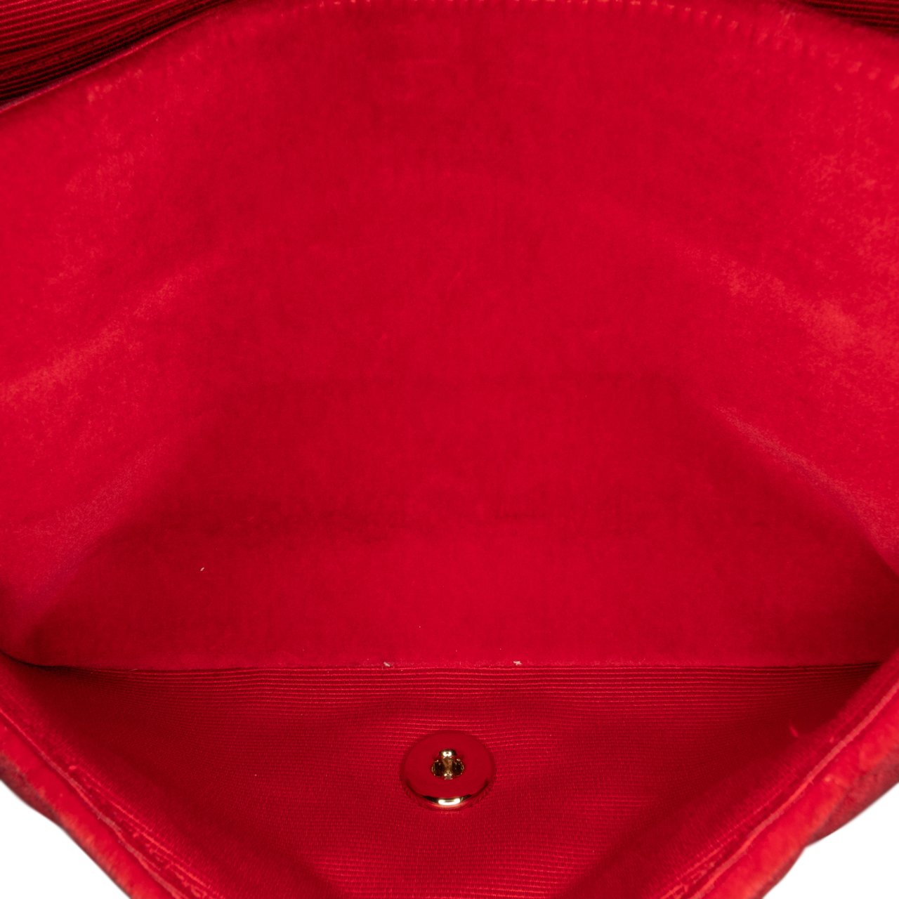 Chanel Medium Classic Velvet Double Flap Rood