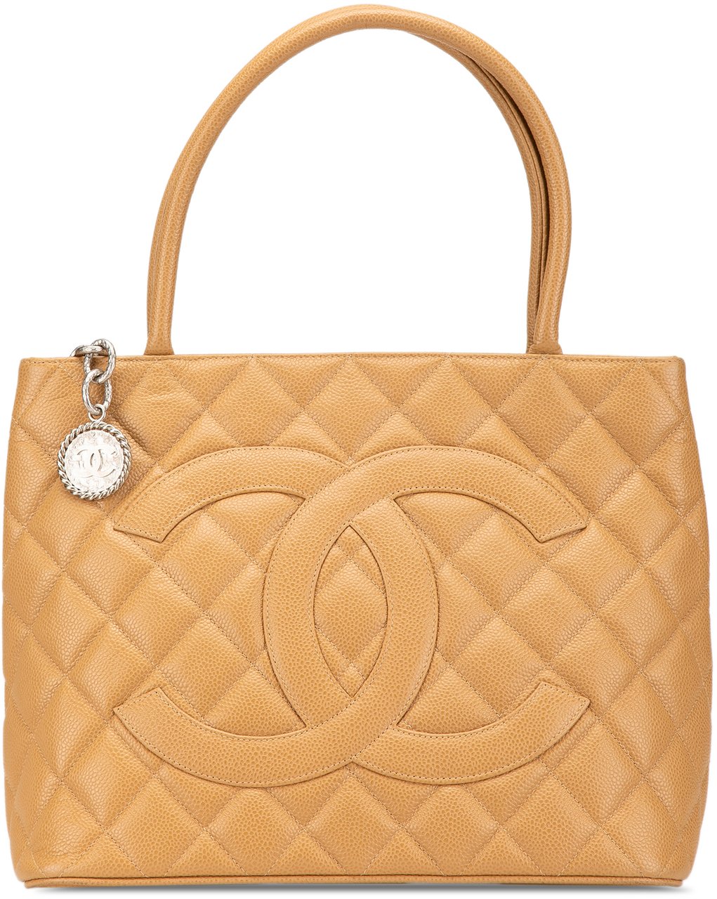 Chanel Caviar Medallion Tote Bruin