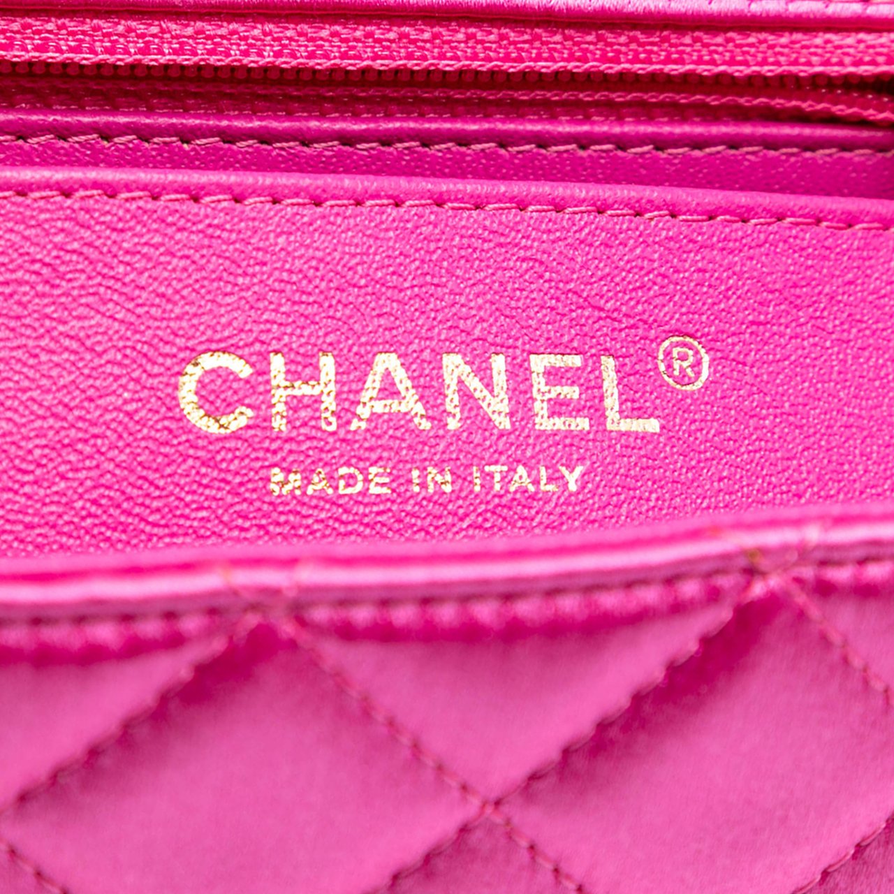 Chanel Mini Rectangular Classic Satin Single Flap Roze