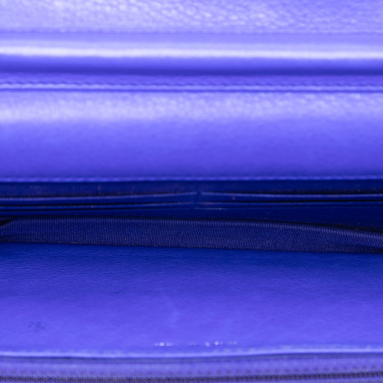 Chanel CC Quilted Calfskin Fancy Wallet On Chain Blauw