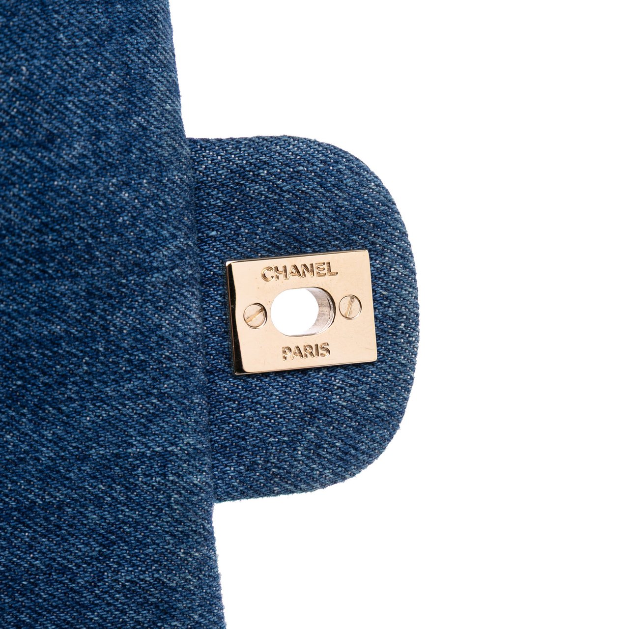 Chanel Mini Rectangular Multicolor Classic Denim Single Flap Blauw