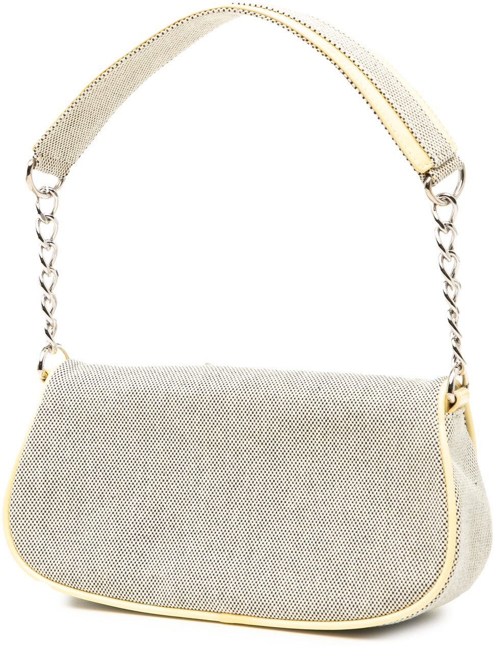 Chanel Canvas CC Camellia No. 5 Shoulder Bag Grijs