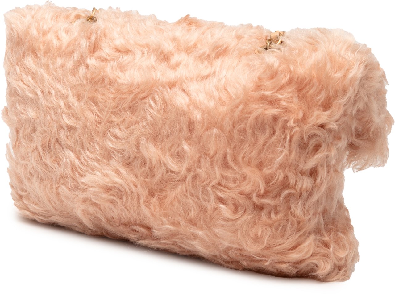 Chanel CC Fantasy Fur Clutch with Chain Roze