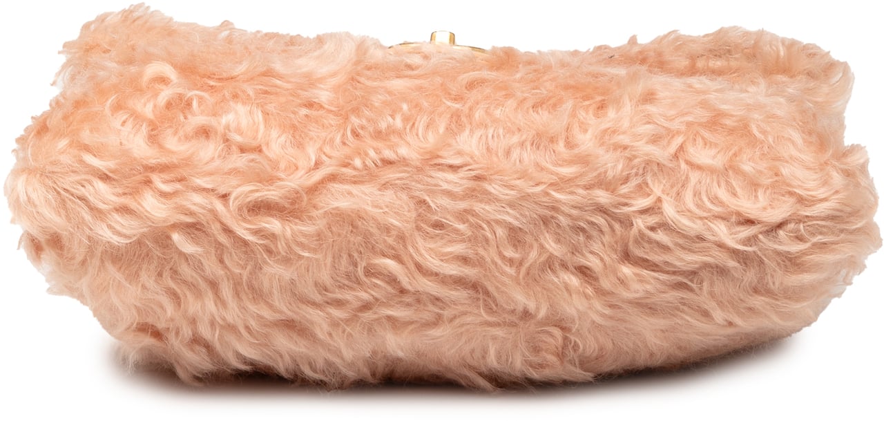 Chanel CC Fantasy Fur Clutch with Chain Roze