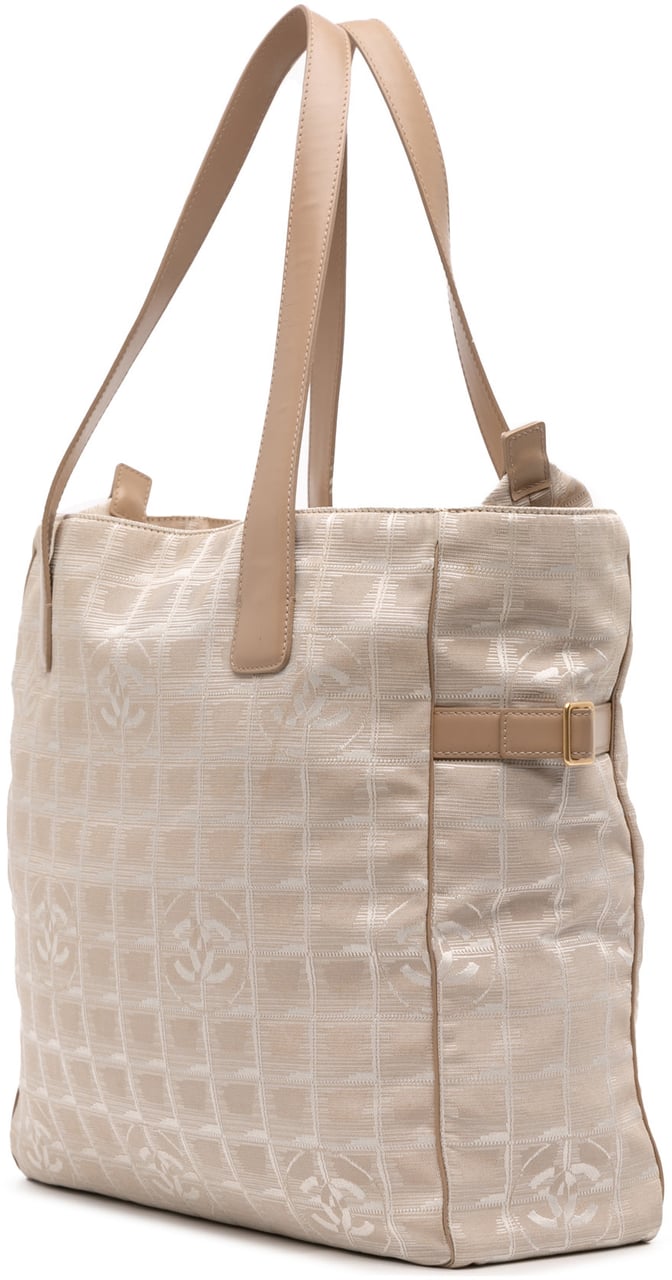 Chanel New Travel Line Nylon Tote Bruin