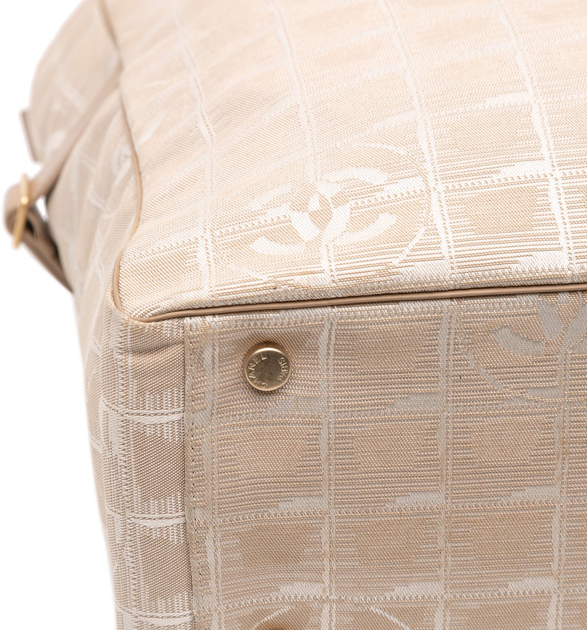 Chanel New Travel Line Nylon Tote Bruin