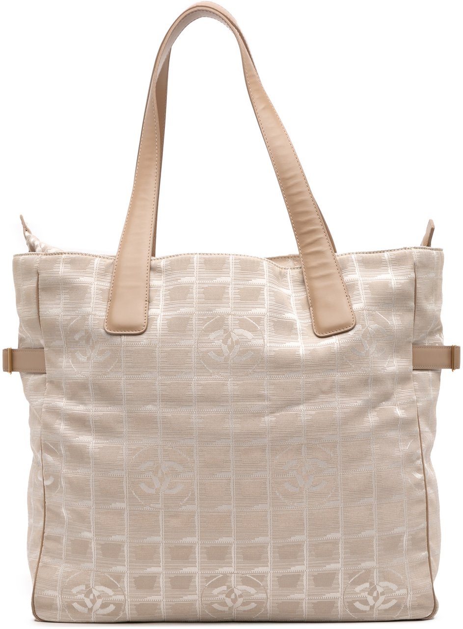 Chanel New Travel Line Nylon Tote Bruin
