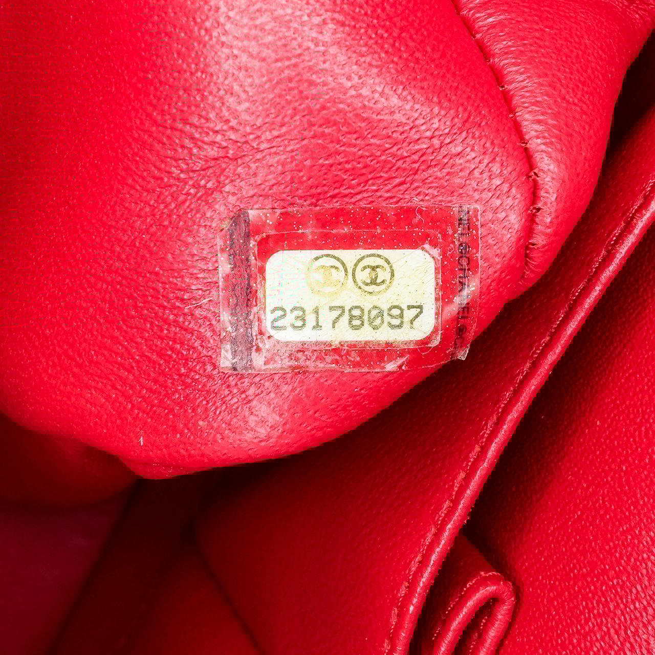 Chanel Medium Classic Lambskin Double Flap Rood