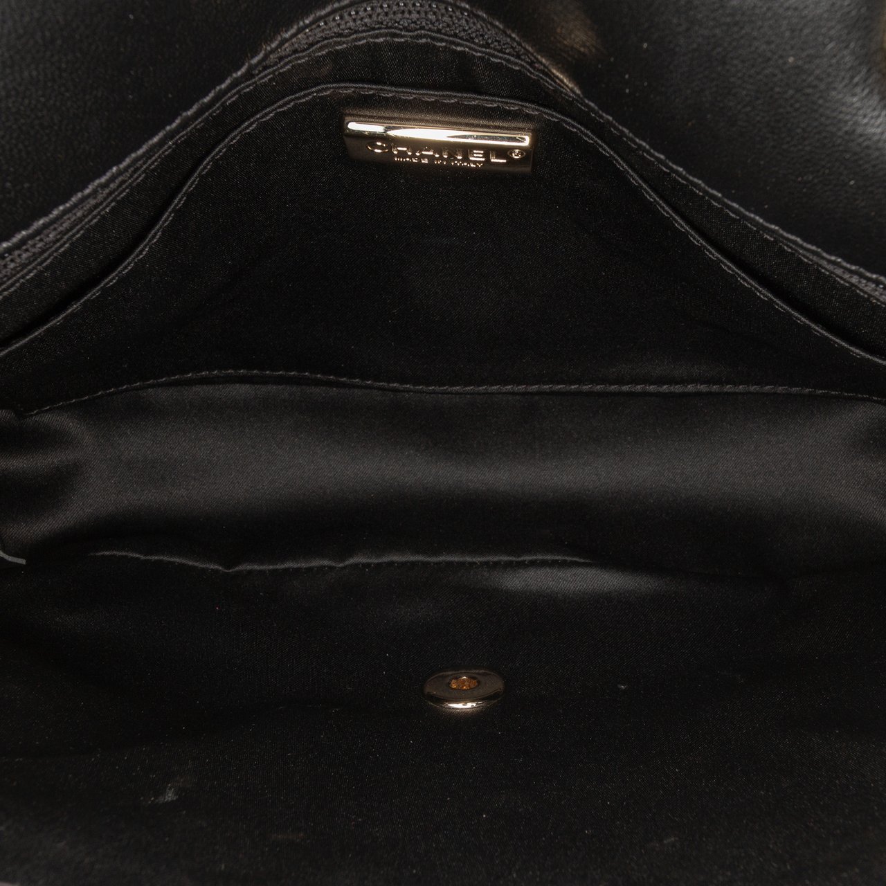 Chanel Medium Sequined Calfskin Single Flap Wit