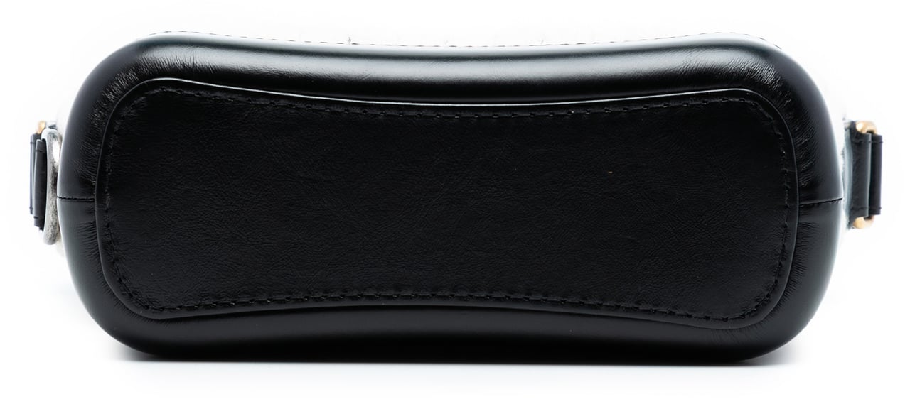 Chanel Small Knit and Calfskin Gabrielle Hobo Zwart